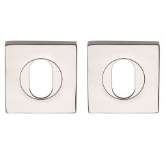 SYMPHONY 1420 SERIES DOUBLE OVAL CYLINDER ESCUTCHEON KIT Satin Chrome