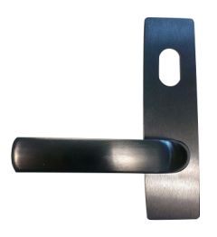 1801 SQUARE END PLATE WITH CYLINDER HOLE & 77 LEVER Chrome Plate