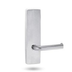 1805 SQUARE END PLATE & 102 LEVER Satin Chrome