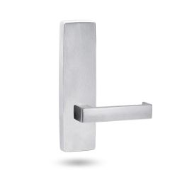 1805 SQUARE END PLATE & 111 LEVER Satin Chrome