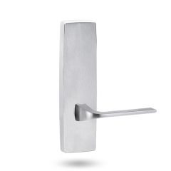 1805 SQUARE END PLATE & 123 LEVER Satin Chrome