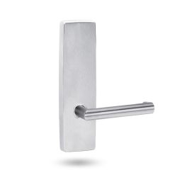 1805 SQUARE END PLATE & 155 LEVER Satin Chrome
