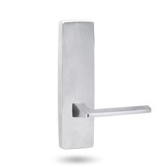 1805 SQUARE END PLATE & 178 LEVER Satin Chrome