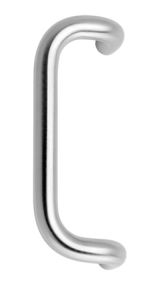184 DOUBLE BEND PULL HANDLE DUAL PLATED Double Satin Chrome Plate