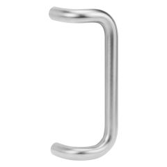 185 DOUBLE BEND PULL HANDLE FOR NARROW STILE FURNITURE Satin Chrome