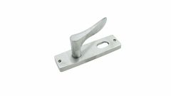 1901 SQUARE END PLATE WITH CYLINDER & 153 LH LEVER Satin Chrome