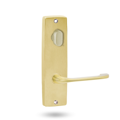 1904 SQUARE END PLATE WITH TURN & 115 LEVER Polished Brass