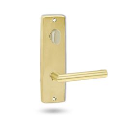 1904 SQUARE END PLATE WITH TURN & 155 LEVER Polished Brass