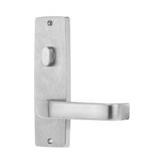 1904 SQUARE END PLATE WITH TURN & 74 LEVER Satin Chrome