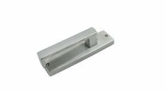 1905 SQUARE END PLATE WITH 111 LEVER Satin Chrome