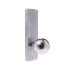 1905 SQUARE END PLATE WITH 20 KNOB Satin Chrome
