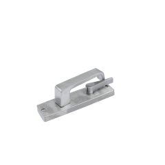 1939 SQUARE END PLATE WITH DISABLED TURN & 115 LEVER Satin Chrome