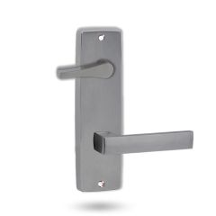 1939 SQUARE END PLATE WITH DISABLED TURN & 101 LEVER Satin Chrome