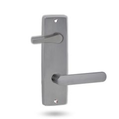1939 SQUARE END PLATE WITH DISABLED TURN & 106 LEVER Satin Chrome
