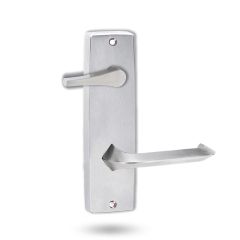 1939 SQUARE END PLATE WITH DISABLED TURN & 116 LEVER Satin Chrome