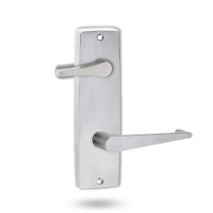 1939 SQUARE END PLATE WITH DISABLED TURN & 133 LEVER Satin Chrome