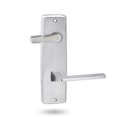 1939 SQUARE END PLATE WITH DISABLED TURN & 178 LEVER Satin Chrome