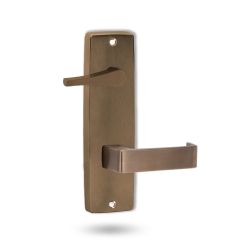 1939 SQUARE END PLATE WITH DISABLED TURN & 90 LEVER Architectural Bronze