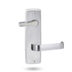 1939 SQUARE END PLATE WITH DISABLED TURN & 131 LEVER Satin Chrome