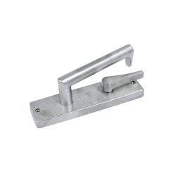 1939 SQUARE END PLATE WITH DISABLED TURN & 155 LEVER Satin Chrome