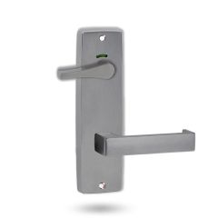 1941 SQUARE END PLATE PRIVACY IND DISABLED TURN & 111 LEVER Satin Chrome