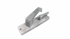 1941 SQUARE END PLATE PRIVACY IND DISABLED TURN & 90 LEVER Satin Chrome