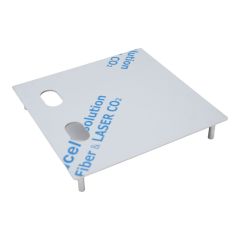 200 EXTERIOR PLATE WITH DUAL CYLINDER HOLES LH Satin Stainless