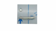 200 EXTERIOR PLATE WITH PRIVACY INDICATOR EMERGENCY TURN & 96 LEVER LH Satin Stainless