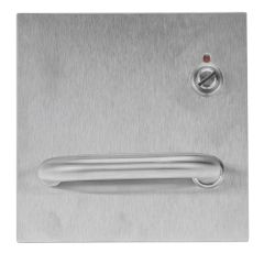 200 EXTERIOR PLATE WITH PRIVACY INDICATOR EMERGENCY TURN & 96 LEVER RH Satin Stainless