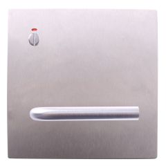200 EXTERIOR PLATE WITH PRIVACY INDICATOR EMERGENCY TURN & 97 LEVER LH Satin Stainless