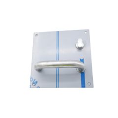 201 INTERIOR PLATE WITH EMERGENCY TURN & 96 LEVER RH Satin Stainless