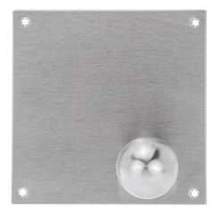 201 INTERIOR PLATE WITH 20 KNOB LH Satin Stainless