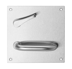 201 INTERIOR PLATE WITH DISABLED TURN & 96 LEVER SELECTOR LH Satin Stainless