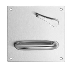 201 INTERIOR PLATE WITH DISABLED TURN & 96 LEVER SELECTOR RH Satin Stainless