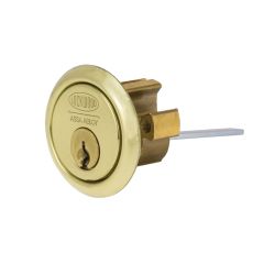LOCKWOOD C4 201 RIM LOCK CYLINDER EXTRUDED 5KA Polished Brass