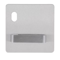 202 EXTERIOR PLATE WITH CYLINDER HOLE & 90 LEVER LH Satin Stainless