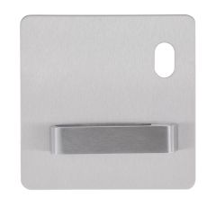 202 EXTERIOR PLATE WITH CYLINDER HOLE & 90 LEVER RH Satin Stainless
