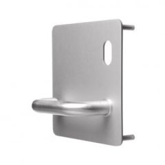 202 EXTERIOR PLATE WITH CYLINDER HOLE & 96 LEVER RH Polished Brass