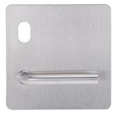 202 EXTERIOR PLATE WITH CYLINDER HOLE & 97 LEVER LH Satin Stainless