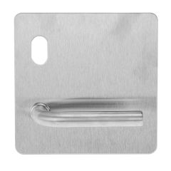 202 EXTERIOR PLATE WITH CYLINDER HOLE & 98 LEVER LH Satin Stainless