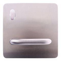 202 EXTERIOR PLATE WITH TURN & 96 LEVER LH Satin Stainless