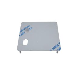 202 EXTERIOR PLATE WITH TWO CYLINDER HOLES RH Satin Stainless