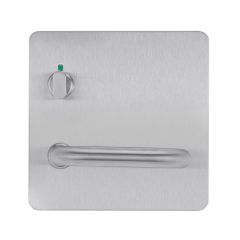 202 EXTERIOR PLATE WITH PRIVACY INDICATOR TURN & 96 LEVER LH Satin Stainless