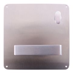 203 INTERIOR PLATE WITH TURN & 90 LEVER RH Satin Stainless