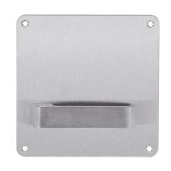 203 INTERIOR PLATE WITH 90 LEVER LH Satin Stainless