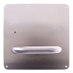 203 INTERIOR PLATE WITH LED & 96 LEVER LH Satin Stainless