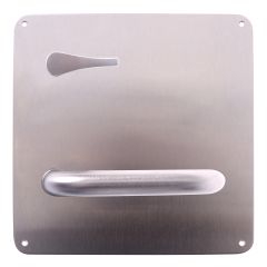 203 INTERIOR PLATE WITH DISABLED TURN & 96 LEVER LH Satin Stainless