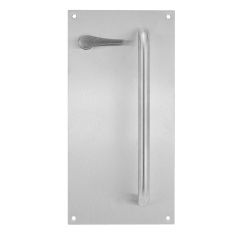 209 INTERIOR PLATE DISABLE TURN & P4 PULL HANDLE LH Satin Stainless
