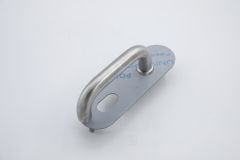 212 EXTERIOR PLATE WITH CYLINDER HOLE & 96 LEVER Satin Stainless