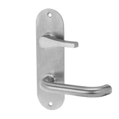 213 INTERIOR PLATE WITH DISABLED TURN & 70 LEVER LH Satin Stainless